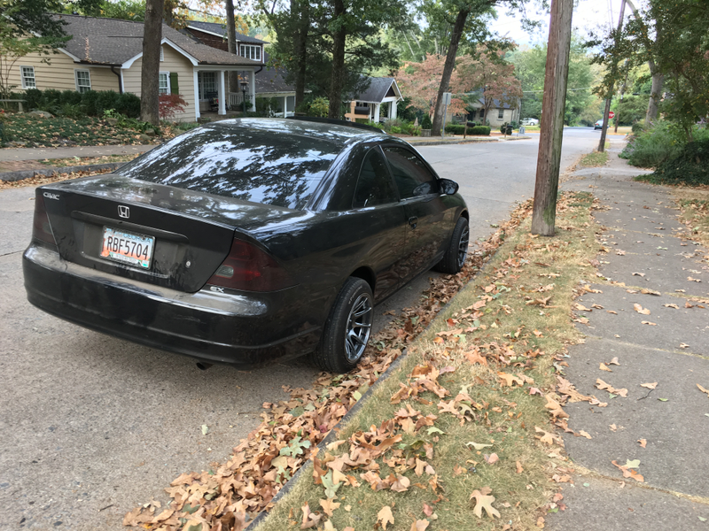 Can’t see out or in. Blacked out tail lights are always a smart choice